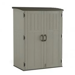 Remise de jardin verticale en résine grise Craftsman, 6 pi H. x 5 pi l., 9,59 pi²