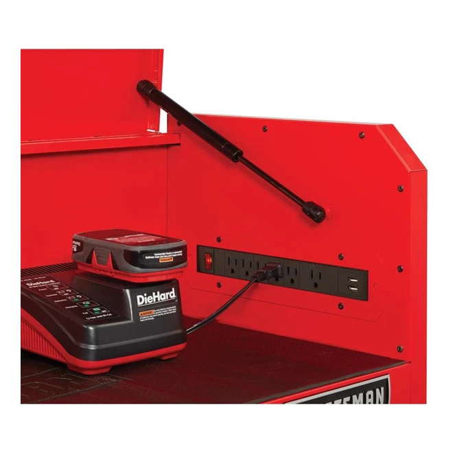 CRAFTSMAN Coffre à outils, 6 tiroirs, 40,5" x 16" x 24,5", rouge et noir 3 CRAFTSMAN Coffre à outils, 6 tiroirs, 40,5" x 16" x 24,5", rouge et noir – Image 3