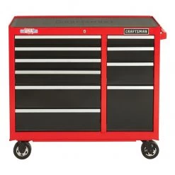 CRAFTSMAN Armoire à outils, 10 tiroirs, 41" x 18" x 37,5", rouge et noir