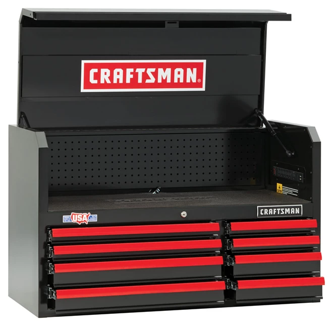 CRAFTSMAN Coffre à outils, 8 tiroirs, 41", rouge et noir 1 CRAFTSMAN Coffre à outils, 8 tiroirs, 41", rouge et noir