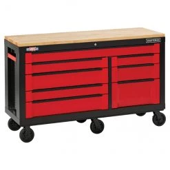 CRAFTSMAN Armoire à outils, 8 tiroirs, 63", rouge et noir