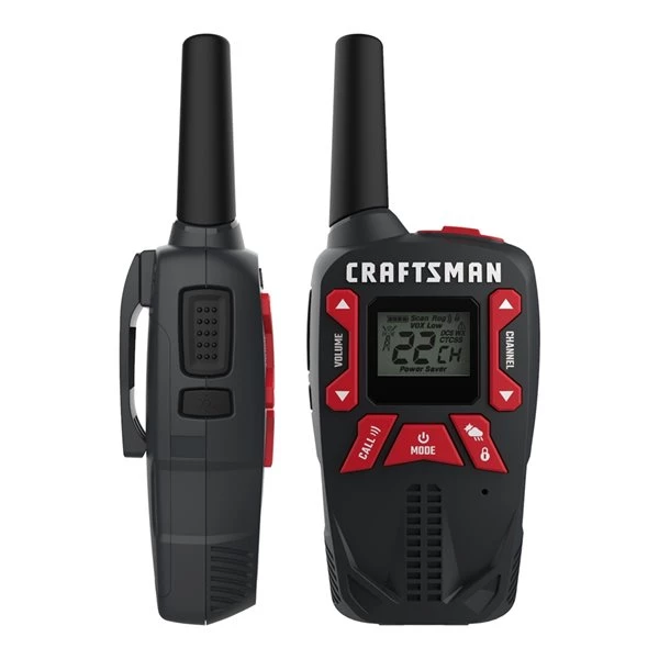 Radios bidirectionnelles rechargeables Craftsman, 40 km, 2/pqt 2 Radios bidirectionnelles rechargeables Craftsman, 40 km, 2/pqt – Image 2