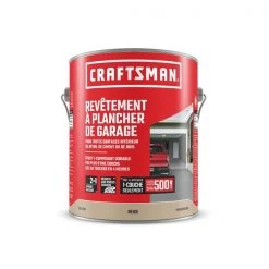 Revêtement beige satiné pour plancher de garage Craftsman de 3,78 L