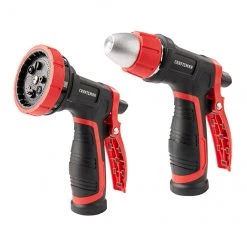 CRAFTSMAN Ensemble de 2 pistolets d'arrosage, zinc/ABS, rouge/noir